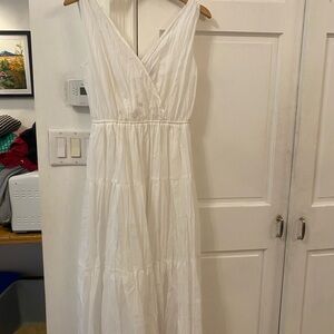 NWT Gap White Cotton Sleeveless Dress size XS